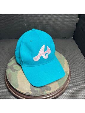 Atlanta Braves Teal Adjustable 47 Brand Baseball Cap With Embroidered Logo